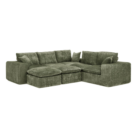 Sectional Sofa With Moveable Ottoman