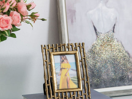 Photo Resin Frame, Opening (Set of 2) - Gold