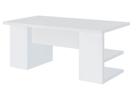 Hannah - 4 Shelf Writing Desk With Open Shelving - White