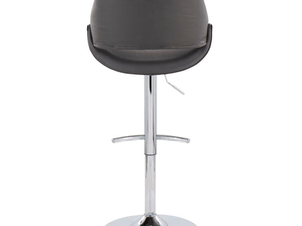 Fabrico - Contemporary Adjustable Bar Stool With Rounded T Footrest (Set of 2)