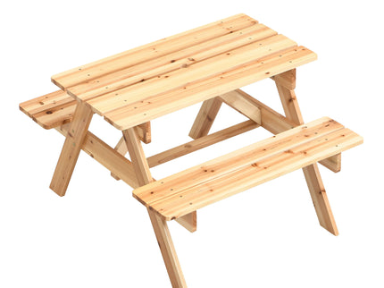 Durable Solid Wood Children's Dining Table And Chairs Set, Multi-Functional