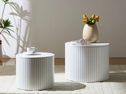 Handcrafted Nested Table Set, 2 Pieces