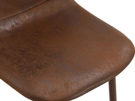 (Set of 4) Backrest AndTransfer Legs Chairs Adding A Touch Of Elegance To Minimalist And Scandinavian Style Homes - Walnut