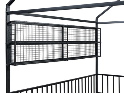 House Frame With Fence And Shelves