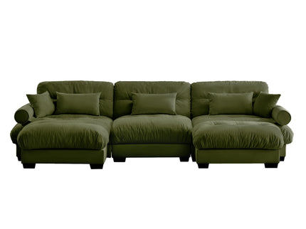 Super Comfort Oversized Modular Sectional Sofa With Movable Ottoman