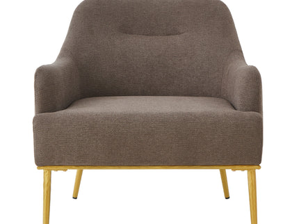 Modern Elegance Accent Chair With Curved Backrest