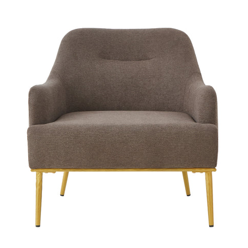 Modern Elegance Accent Chair With Curved Backrest