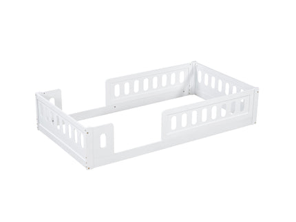 Platform Bed With Guardrail