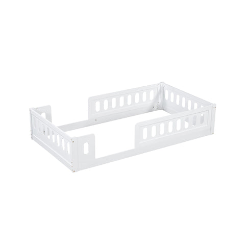 Platform Bed With Guardrail