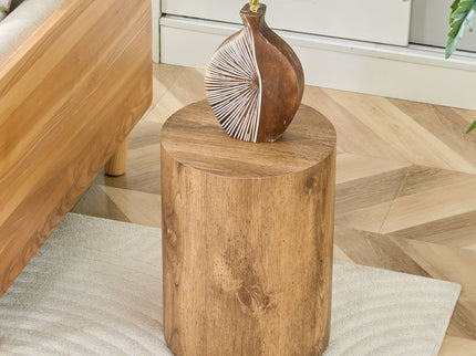 Cylindrical End Coffee Table, Living Room Furniture - Wood