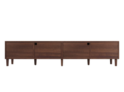 TV Stand With App-Controlled LED Lights, 2 Drawers & Door Storage