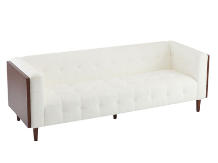 Contemporary 3 Seater Sofa With Tufted Design