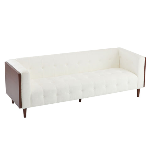Contemporary 3 Seater Sofa With Tufted Design