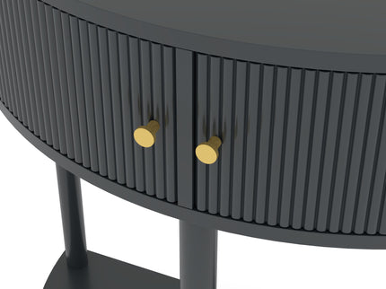 Demi Lune - Console Table With 2 Storage Drawers