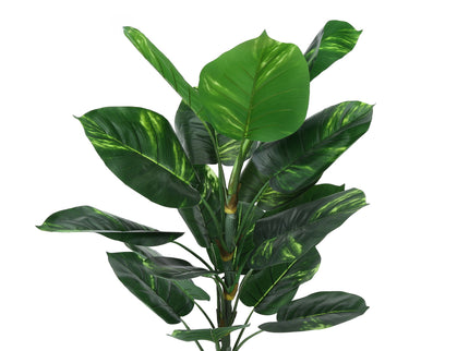 54" Tall, Artificial Plant, Dieffenbachia Tree, Indoor, Faux, Fake, Floor, Greenery, Potted, Real Touch, Decorative - Green / Black