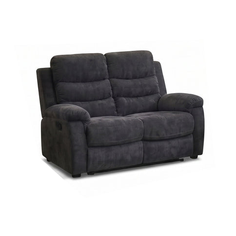 2 Seat Manual Recliner Loveseat With 150° Deep Recline, For Small Living Spaces - Dark Gray