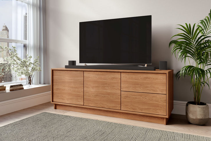 TV Stand For TVs Up To 60" With 2 Doors And 2 Drawers