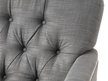 Harrison - Tufted Club Chair With Button Tufted Back And Birch Wood Legs