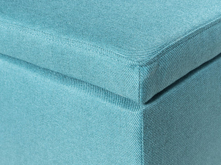 Contemporary Storage Ottoman Bench With Upholstery