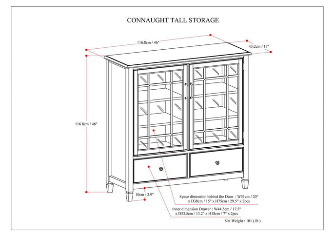 Connaught - Tall Storage Cabinet