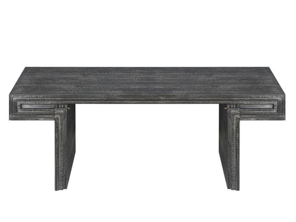 American Vintage Industrial Coffee Table, Double Tier Design