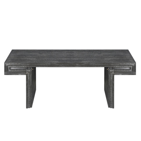 American Vintage Industrial Coffee Table, Double Tier Design
