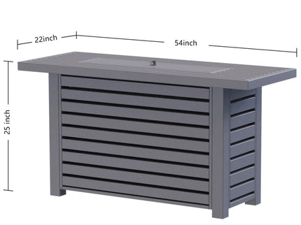 Propane / Gas Outdoor Fire Pit Table With Lid