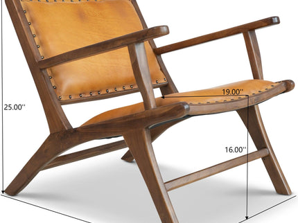 Daniel - Arm Chair - Brown / Tan