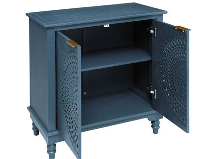 Hollow - Carved 2 Doors Accent Cabinet