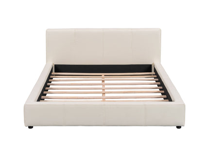 Stylish Upholstered Bed With Birch Wood Frame