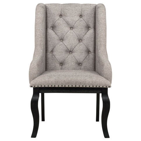 Kinzler - Arm Chair (Set of 2) - Tan / Black