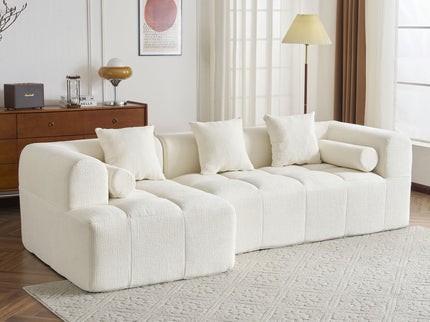 Sectional Free Combined Sofa With 2 Side Pockets