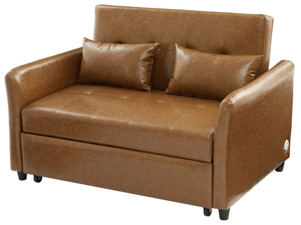 Convertible Sleeper Sofa Bed With 3 USB Ports