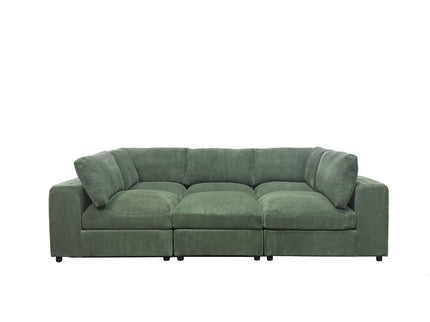 Reversible Modular Sectional Sofa With Custom Configuration