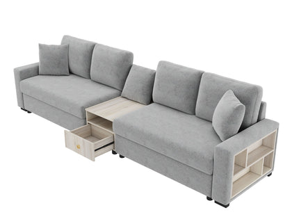 Modular Sofa Couch With Storage Armrest And Center Console