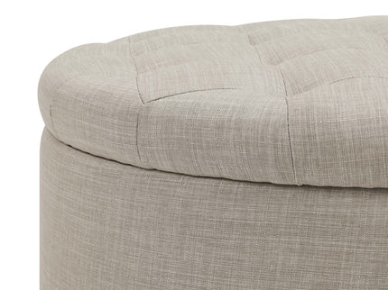 Tufted Storage Ottoman With Upholstery