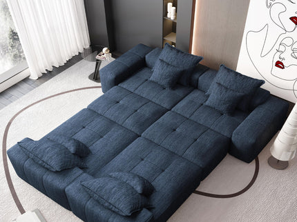 Modern Oversized Diy Combination Modular Sectional Sofa & Pillows