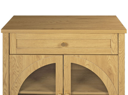 Modern Sideboard Cabinet With 1 Drawer And 2 Arched Doors
