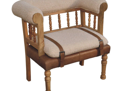 Strapped Hallway Bench