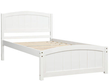 Platform Bed & Headboard, Footboard And Wood Slat Support