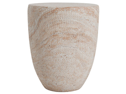 Outdoor / Indoor Lightweight, Concrete Side Table, Travertine - Beige
