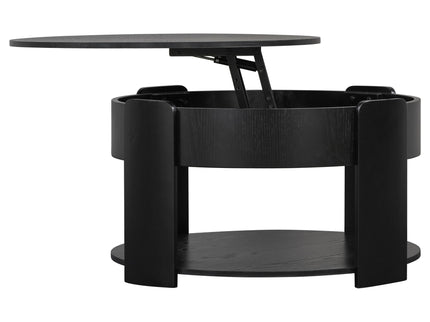 Round Lift Top Coffee Table With Hidden Storage