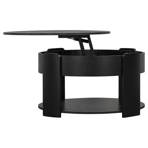 Round Lift Top Coffee Table With Hidden Storage