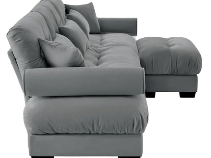 Super Comfort Oversized Modular Sectional Sofa With Movable Ottoman