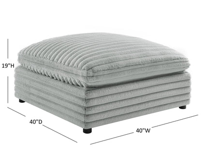 Jenny - Square Ottoman - Gray