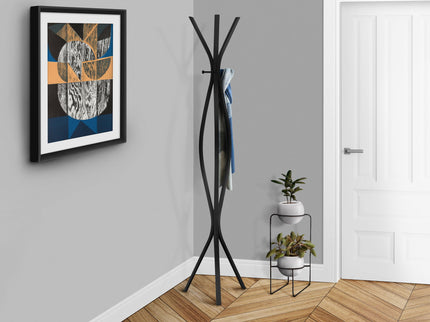 Free Standing Coat Rack 3 Hooks For Entryway