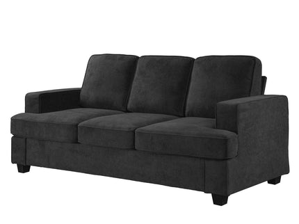 Modern Sofa, Comfortable 3 Seater Couch With Deep Seating, Loose Back Cushions, Wide Arms