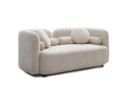 2 Seater Sofa Couch For Living Room - Light Beige