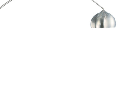Krester - Dome Shade Arc Floor Lamp - Chrome