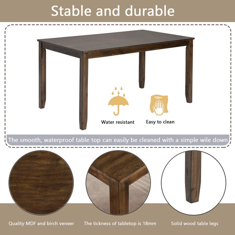 Kitchen Dining Set, Rectangular Dining Table